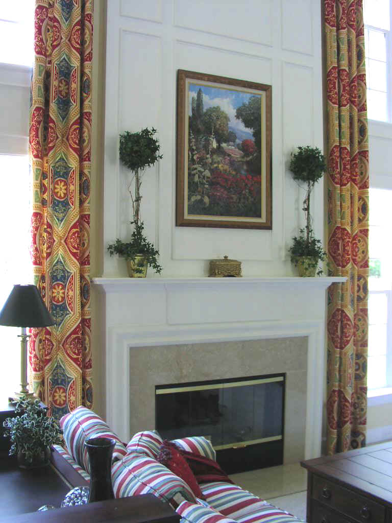 Fireplace wall